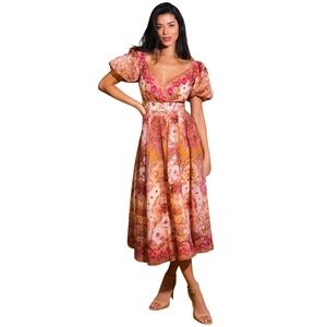 NWT Flying Tomato For Good Woven Midi Dress size S Boho‎ Cottagecore Festival